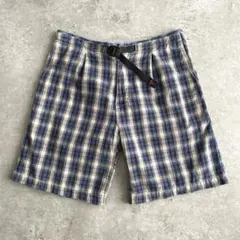 90s USA製 グラミチ 旧ロゴ ハーフパンツ ショートパンツ チェック柄