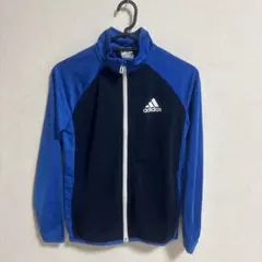adidas ジャージ ジャケット 青 140