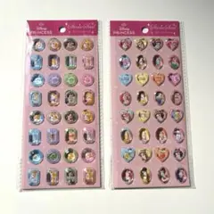 ディズニープリンセス ストーンシール 2点セット