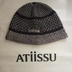 ATIISSU ニット帽 ビーニー グレー - メルカリ