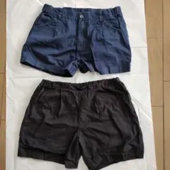 ネイビー・ブラックショートパンツ2点セット