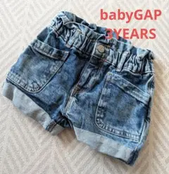 babyGAP ３歳 デニムショートパンツ