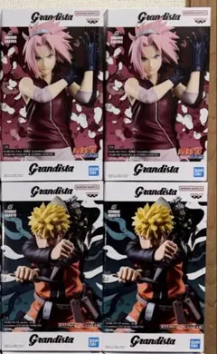 NARUTO GRANDISTA うずまきナルト 春野サクラ　4個セット