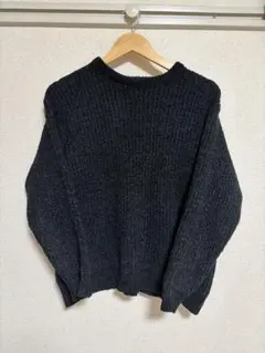 BACK NUMBER ニット セーター ブラック S シンプル