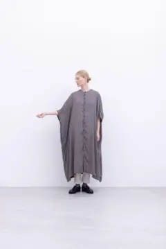 美品HYKE ハイク BOSOM SHIRT DRESS アシンメトリーヘム - メルカリ