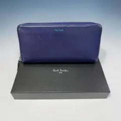 Paul Smith ポールスミス 長財布 ラウンドファスナー 青のサムネイル