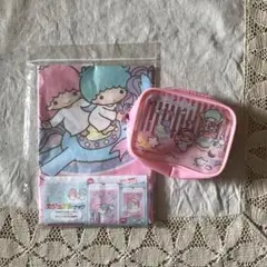 リトルツインスターズ ポーチ　カジュアルナップ　セット　レトロ