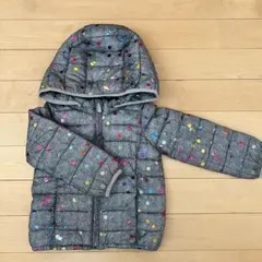 ☆used☆カラフルドット フード付きダウンコート 105cm~