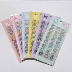 サンスター文具 おはじきふうシール おはじきシール サンリオ 6種セット