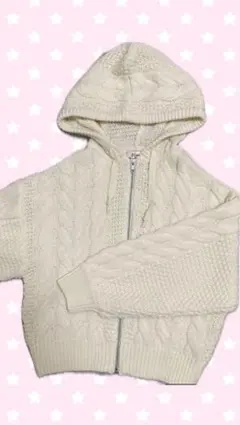 First 平成ガーリー　フード付きカーディガン