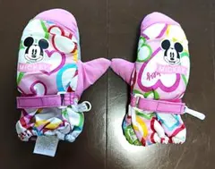 ミッキーマウス キッズ用 ミトン 手袋 ピンク 80-90cmのサムネイル