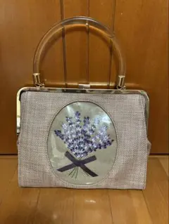 ローズ刺繍クリアハンドルバッグ／アンアナザーアンジェラス