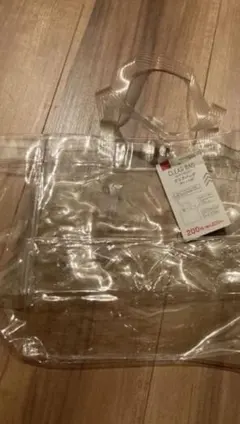 DAISO CLEAR BAG クリアバッグ　ダイソー　人気商品　ポケット付きのサムネイル