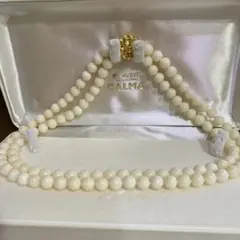 ✨珊瑚✨二重ネックレス