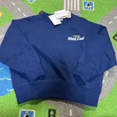 新品未使用品　リトルウィークエンド　トレーナー　ネイビー