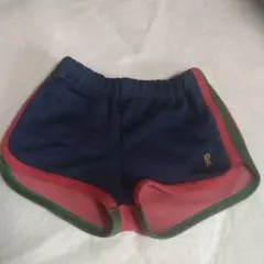 ショートパンツ ネイビー 赤 緑 Rマーク