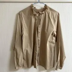 CIAOPANIC TYPY ベージュ フリル付き 長袖シャツ