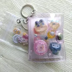 新作　匿名発送　キーホルダー付きミニシール帳　完成品　14