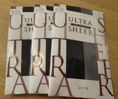 ULTRA SHEER ストッキング L-LL 3枚セット