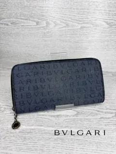 極美品　BVLGARI ブルガリ　長財布ラウンドファスナー　ロゴマニア　S95のサムネイル