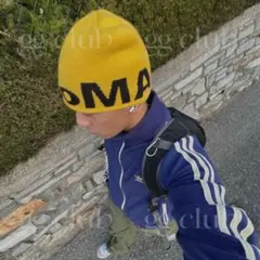 oma ビーニー　イエロー 男女兼用 y2k 新品未使用