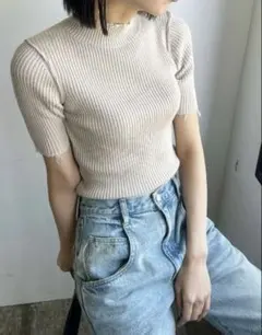 ロンドン様専用 エモダEMODAクラッシュショートリブニット　FREE