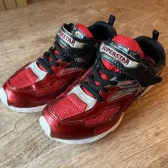 【美品】SUPERSTAR スニーカー レッド/ブラック　22.0EE