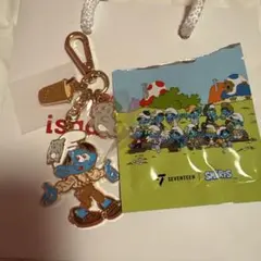 SEVENTEEN × SMURFS スマーフ コラボ キーリング ジュン