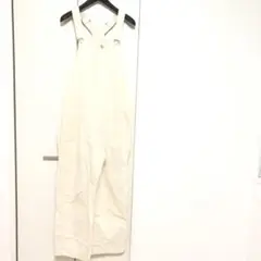 オーバーオール サロペット　白