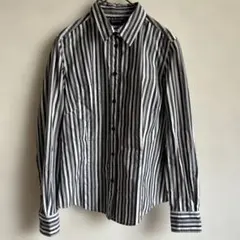 【美品】ポールスミス ブラックレーベル ストライプシャツ