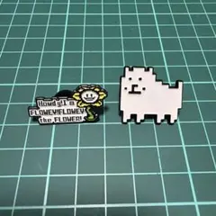 【ピンバッジ】アンダーテール うざいイヌ フラウィーのサムネイル