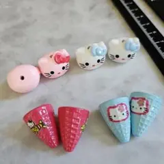 ハローキティソフトクリーム ビーズ 4セット分