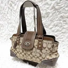 COACH ミニボストン バッグ 6232 シグネチャー 希少レア 良品 - メルカリ