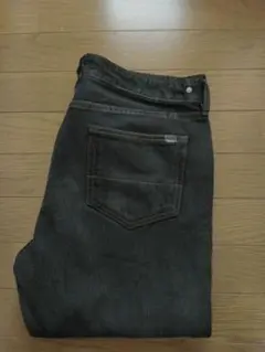【GAP】Black Denim ストレート W84 黒