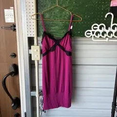 №37美品キャミソールワンピースラメ入りストレッチあり