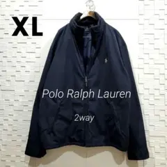 【レア、XL】ラルフローレン スタンドカラー＆インナーフーディ ジャケット