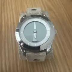 【希少/本革】FOSSIL フォッシル 腕時計 ジャンク品ワイドレザーバンドのサムネイル