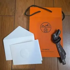 HERMES ショップ袋・カード・リボンセット