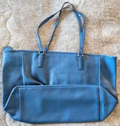 オールド コーチ COACH 本革 トート青 ヴィンテージ