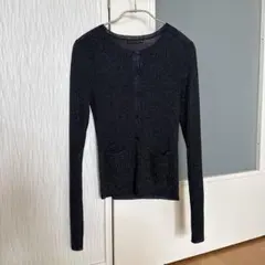 ZARA カーディガン　黒　ラメ入り