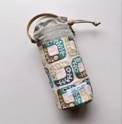 new 持ち手付Ｍサイズボトルケース ミナペルホネン生地使用ピンクのサムネイル