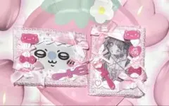 トレカケース 硬質ケース ホイップデコ B8 ピンク 横型 リボン 萌え