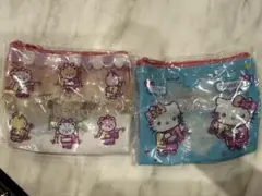 マツケンサンバ×ハローキティ クリアラメポーチ 2点セット
