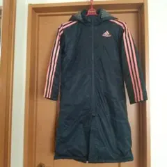 アディダス キッズ ベンチコート 140cm イヤーマフトレーナー140cm