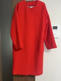 ジャーナルスタンダードレリューム　ノーカラー ロングコート38