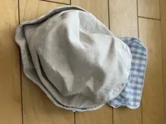 Combi mini ハット 50cm グレー/水色チェックのサムネイル
