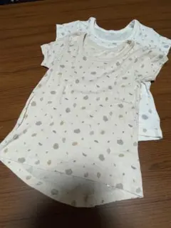 ドット柄アンダーシャツ 110サイズ 2枚セット