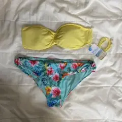 フラワープリント ビキニショーツ EUR 36 セクシー