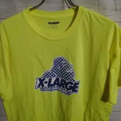 く853 エクストララージ ロゴ 半袖 Tシャツ L 黄系