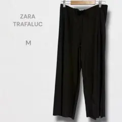 ザラトラファルック プリーツパンツ ワイド ボトムス ウエストゴム M